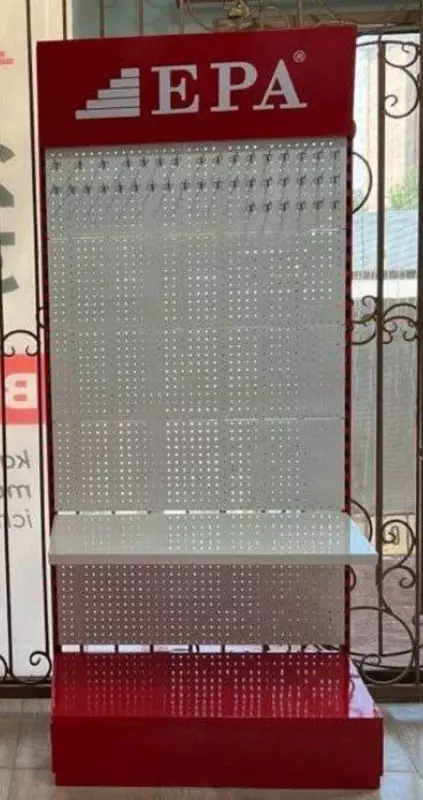 Металлический торговый стеллаж (перфорированный) "Metalcraft" от 1 до 5 полок