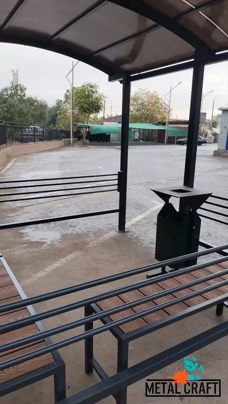 Металлическая сборно-разборная беседка "MetalCraft" 3000х3000 мм