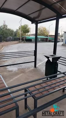 Металлическая сборно-разборная беседка "MetalCraft" 3000х3000 мм