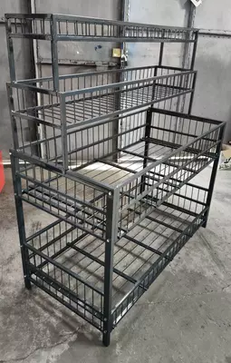 Металлический стол-стеллаж "Metalcraft", г/п 100 кг, 1250х600х1350/1250х380х450 мм