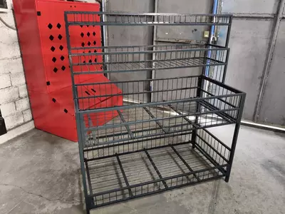 Металлический стол-стеллаж "Metalcraft", г/п 100 кг, 1250х600х1350/1250х380х450 мм