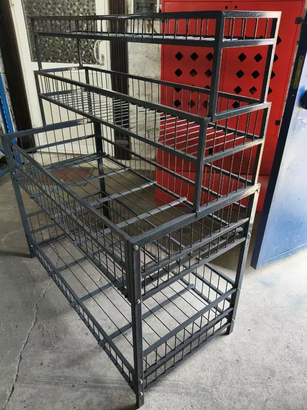 Металлический стол-стеллаж "Metalcraft", г/п 100 кг, 1250х600х1350/1250х380х450 мм