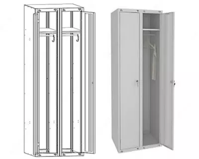   Шкаф-локер для одежды ШМ-22-600 раздевальный металлический