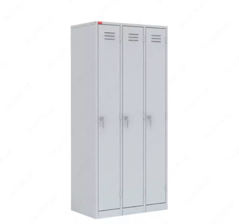 Kiyim-kechak uchun metall garderob shkafi-loker SHM-33-1200 (kiyinish xonasi uchun)