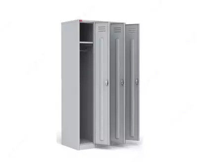   Kiyim-kechak uchun metall garderob shkafi-loker SHM-33-1200 (kiyinish xonasi uchun)