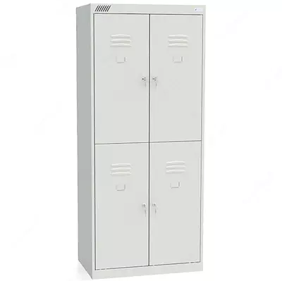 4 bo‘limli kiyim shkafi SHR 24-800 (metall kiyinish shkafi)