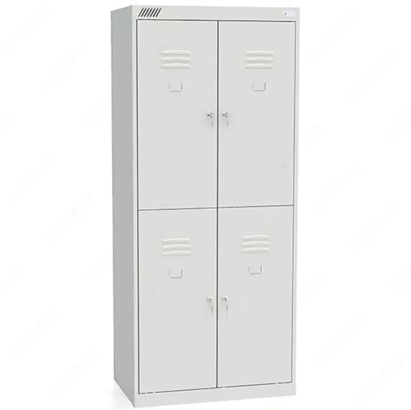 4 bo‘limli kiyim shkafi SHR 24-800 (metall kiyinish shkafi)