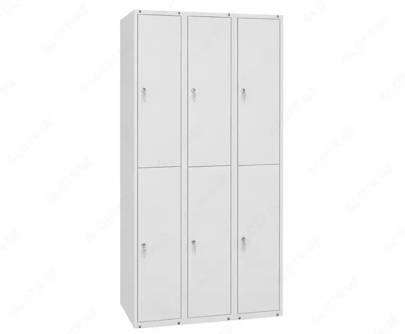 6 bo‘limli kiyim shkafi SHR 36-1200 (metall kiyinish shkafi)