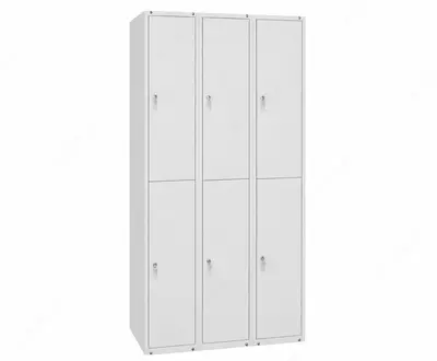 6 bo‘limli kiyim shkafi SHR 36-1200 (metall kiyinish shkafi)