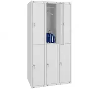  6 bo‘limli kiyim shkafi SHR 36-1200 (metall kiyinish shkafi) - 