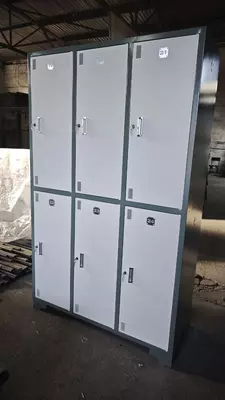 Шкаф для раздевалки 6-ти секционный металлический