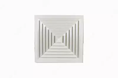 Damperli kvadrat shiftli diffuzer