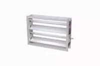 Заслонка прямоугольная унифицированная алюминиевая