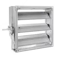 Заслонка прямоугольная унифицированная алюминиевая - по запросу