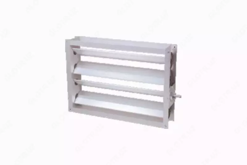 Заслонка прямоугольная унифицированная с корпусом из оцинкованной стали