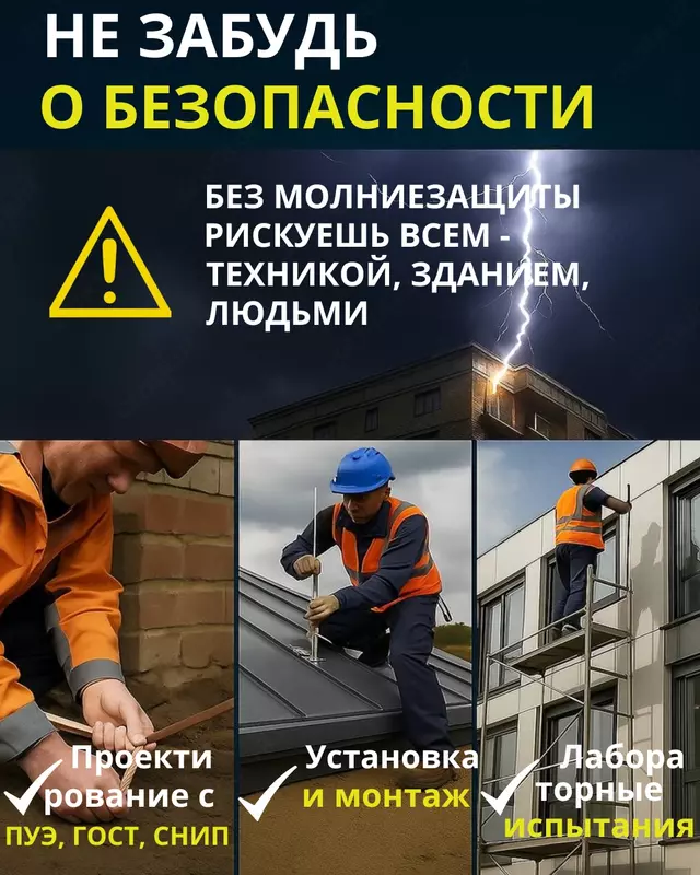 Молниезащита и заземление.