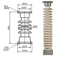 Изоляторы стеклянные ИОС-110-400 УХЛ1