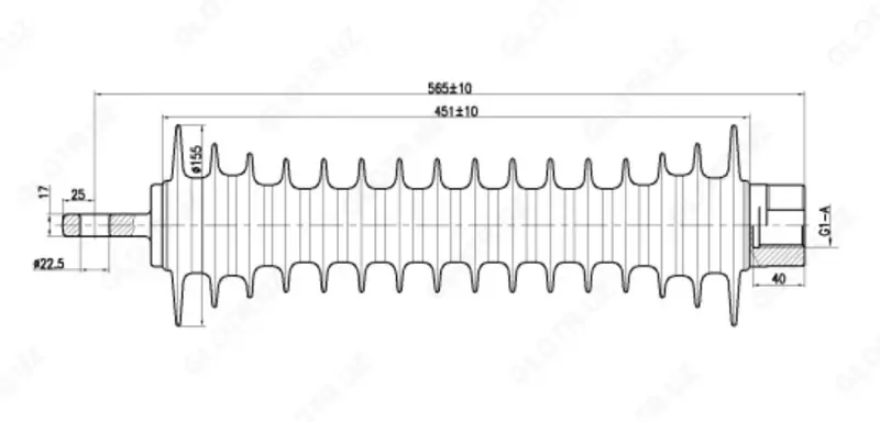 Изоляторы фиксаторные ФСПКр 120-25/1