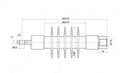Изоляторы фиксаторные ФСПКр 120-3/0