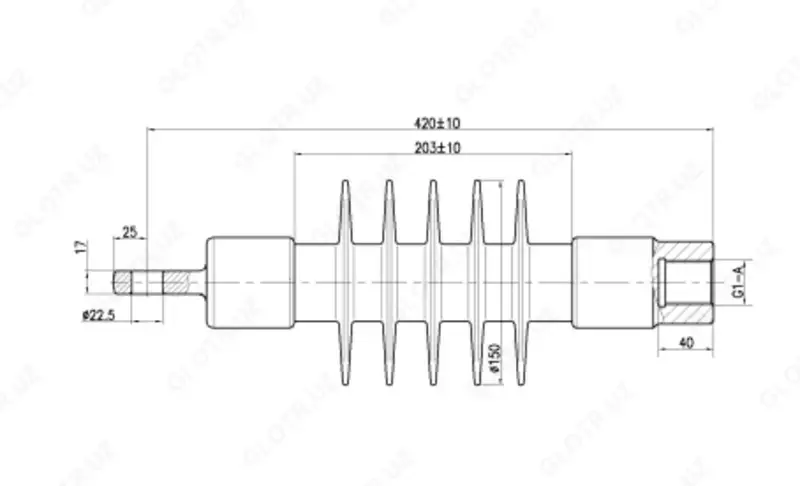 Изоляторы фиксаторные ФСПКр 120-3/0