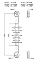 Изоляторы натяжные нспкр 120-3/0