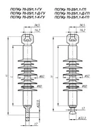 osma izolyatorlar PSPKr 70-25/1