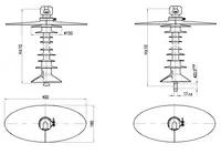 изоляторы подвесные ПСПКр 70-25/1