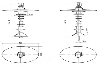 изоляторы подвесные ПСПКр 70-25/1