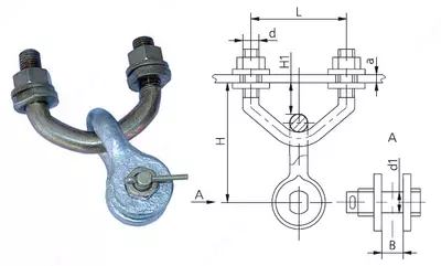 Узлы крепления КГП-7-1