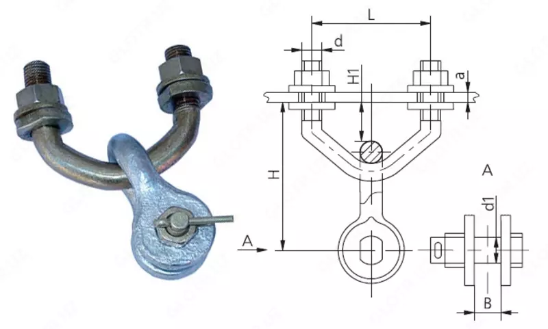 Узлы крепления КГП-12-1