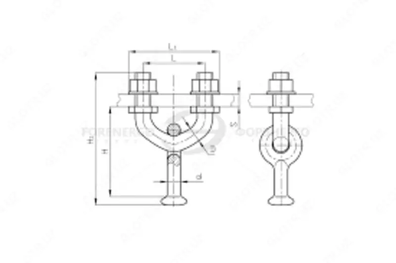 Узлы крепления КГП-7-2Б