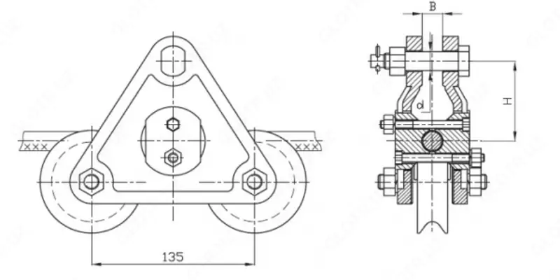Зажимы поддерживающие ПГУ-2-2