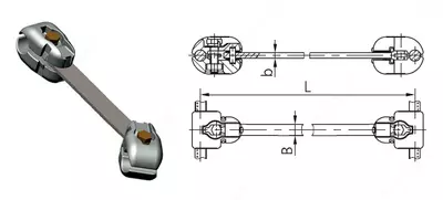 Распорки дистанционные глухие РГУ-2-650
