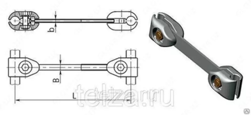 Распорки дистанционные глухие РГ-3-400 до 600