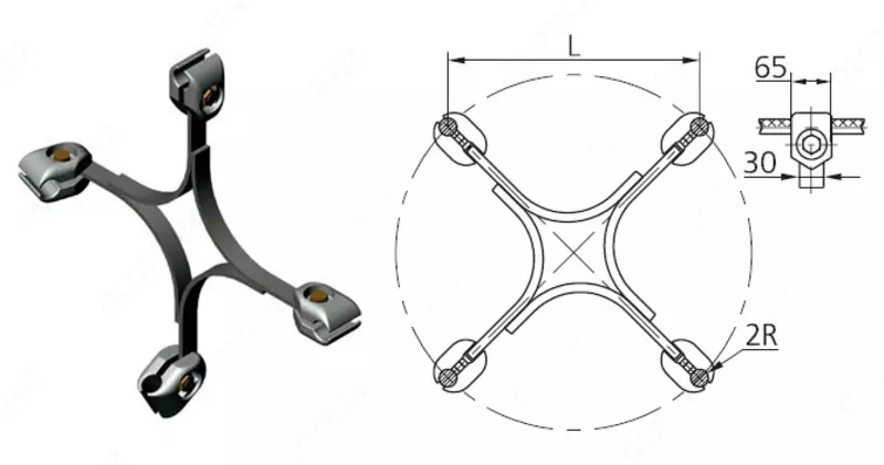 Распорки утяжелённые 4РГ-3-600А