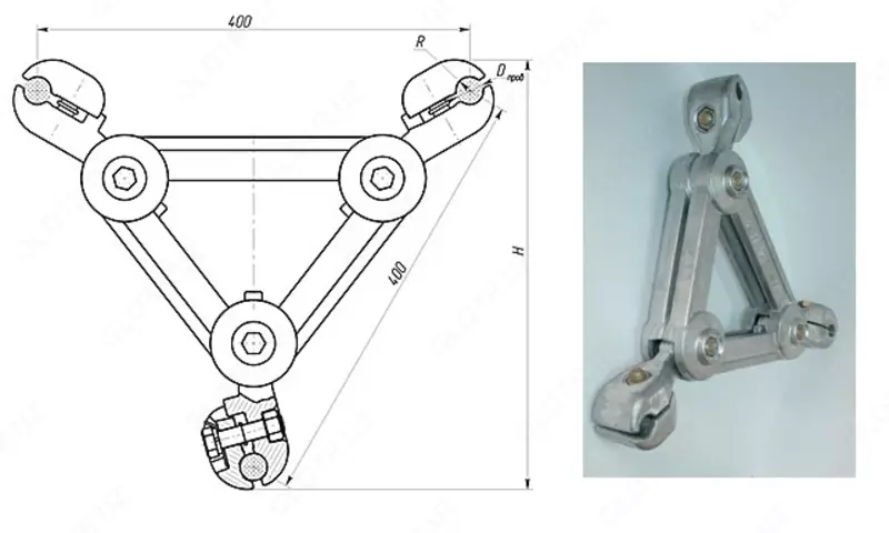 Распорки демфирующие 3РД-400В-31У