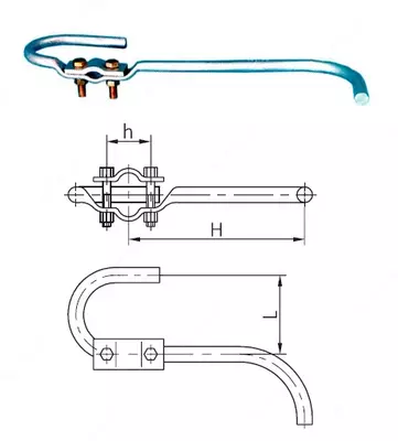 Рога разрядные РРВ-212