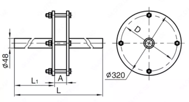 Узлы крепления экранов УКЭ-1-1А