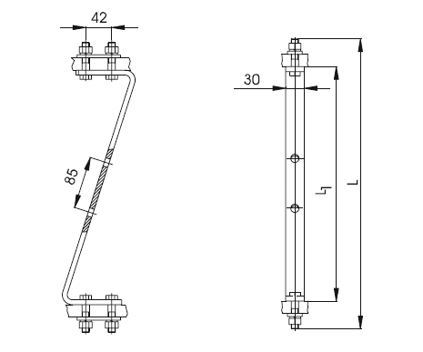 Узлы крепления экранов УКЭ-6А