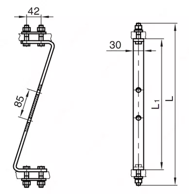Узлы крепления экранов УКЭ-6Б