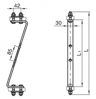 Ekranlarni mahkamlash tugunlari UKЭ-6В