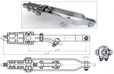 Зажимы натяжные клиновые ЗНК-30-2