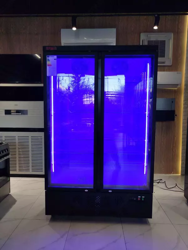 Vitrin muzlatgichi Aiwa 920L Premium. Chakana savdo