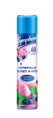 Освежитель воздуха Symphony "Черничный сорбет и мята" 300 мл - 26 800 so'm / dona