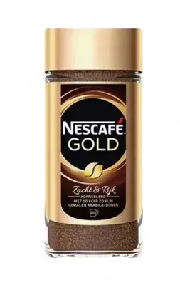 Кофе растворимый "NESCAFÉ" Gold, с добавлением натурального жареного молотого кофе 95 гр., стекл. банка