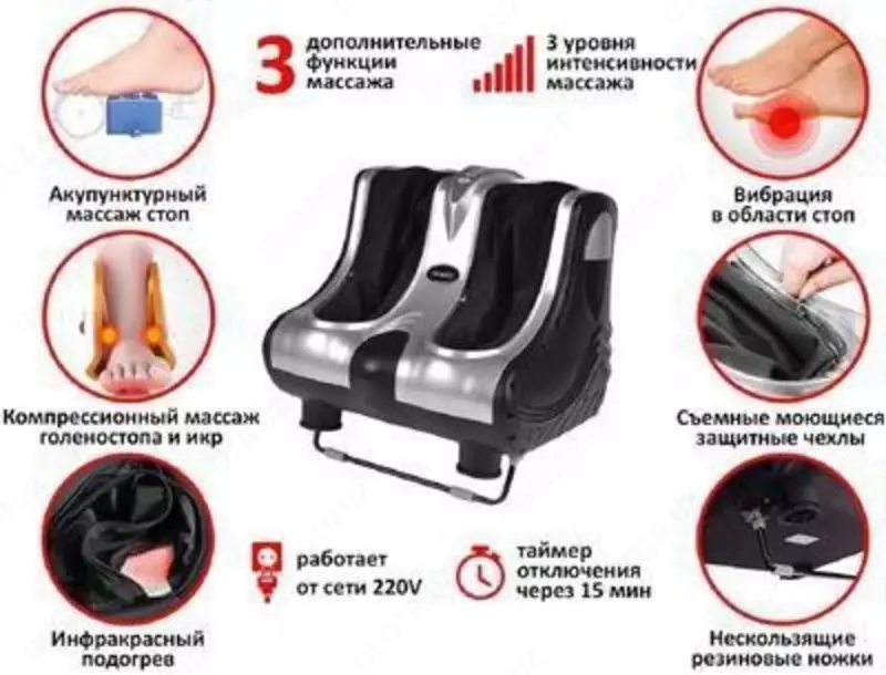 Массажёр для ног Renomax (стопы и икровых мышц ) - 1 200 000 сум
