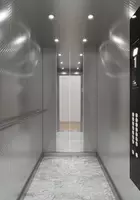 Лифт с кабиной из текстурированного металла