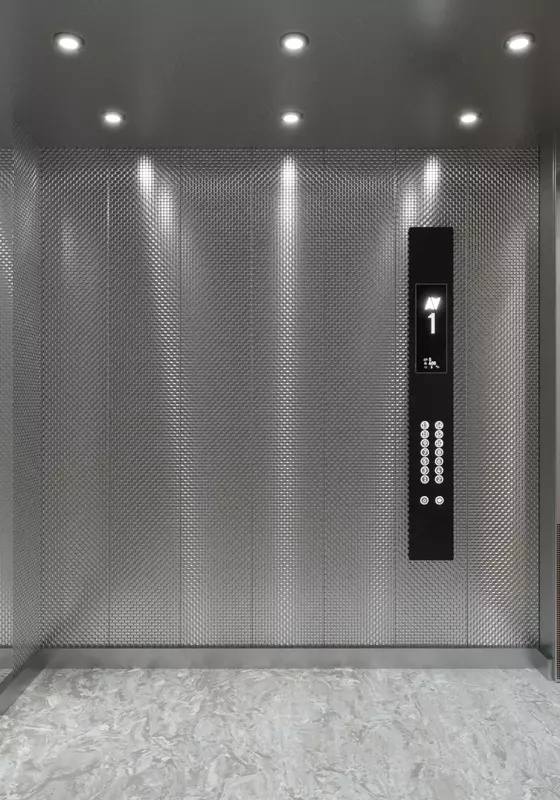 239 264 600 сум Лифт с кабиной из текстурированного металла