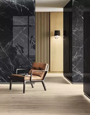 Devor panellari rangi Marmar qora 5 mm