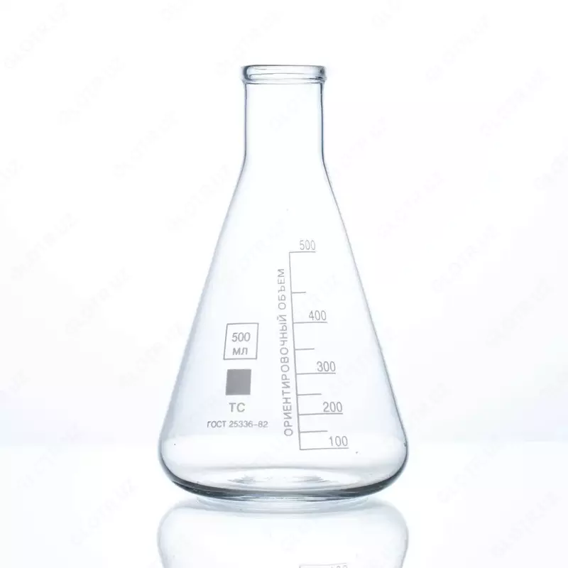 Коническая колба (колба Эрленмейра ) широкое горлышко 100 мл